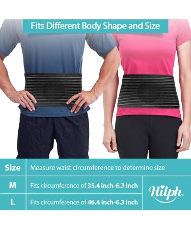 Hilph Umbilical Hernia Support Belt - Abdominal Compression for Men & Women Post Surgery Care Large Size - Buy Online on GoSupps.com