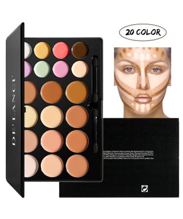 DE LANCI Cream Contour Concealer Palette Kit - Full Coverage Makeup for Oily Skin & Dark Circles - Buy Online on GoSupps.com