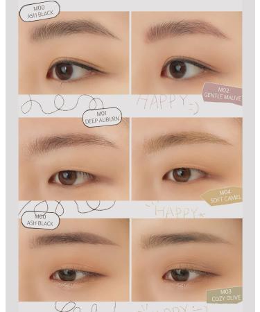 EQUMAL Live Brow Micro Pencil - Ultra Fine 1mm Tip for Natural-Looking Brows | Sweatproof Eyebrow Makeup with Spoolie Brush in Deep Auburn - Buy Online on GoSupps.com