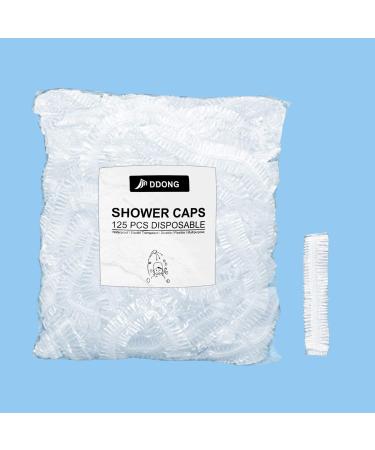 125Pcs Disposable Shower Caps - Clear Waterproof Plastic Caps for Women - Ideal for Hair Spa Salon, Hotel, and Travel - Buy Online on GoSupps.com