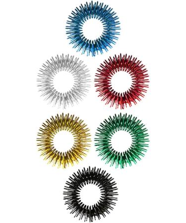 Healvian 12 STK Children's Mini Toy Massage Ring - Acupressure & Stress Relief Finger Toy for Kids - Ideal for Elementary School - Buy Online on GoSupps.com
