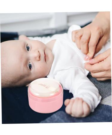 GAFOKI 4pcs Baby Powder Puff Travel Dispenser - Pink Loose Powder Puff Container for After-Bath Use - Buy Online on GoSupps.com