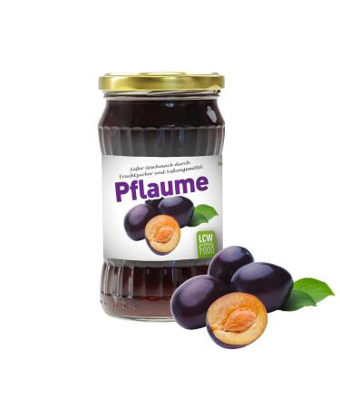 LCW - Fruit spread with fructose and sweeteners 340g glass plum