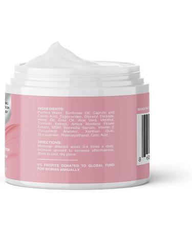 Her Hemp Cream 25X Strength for Muscle & Joint Relief - Hemp Oil, Aloe, Arnica, MSM, Menthol - 4 fl oz - Buy Online on GoSupps.com