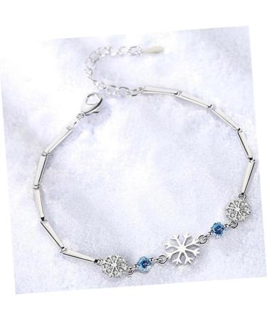 Yardenfun wrap bracelets for women beach bracelet Snowflake Bracelet gift friendship Miss jewelry medium Blue - Buy Online on GoSupps.com