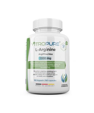 VitroPure Strong combination: Highly dosed L-arginine + pine bark extract (Pinus Pinaster subsp.) increased bioavailability thanks to