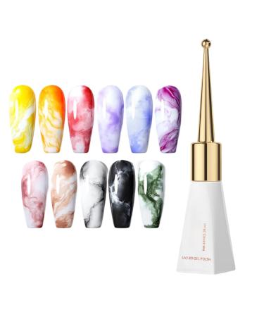 Uozonit Gel - Diffusion Effect Blooming Gel 10ml | Fast Curing Beauty Liquid for Painting Sculpture Modeling Art Manicure for Women and Girls