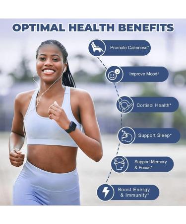 (2 Packs) Sugar Free Ashwagandha Filled Gummies w/Vitamin D3 Magnesium Glycinate Rhodiola Ultra Strength Ashwa Root Supplements for Women & Wen for Relaxation Energy Cortisol Gummies 60 Count (Pack of 2) - Buy Online on GoSupps.com