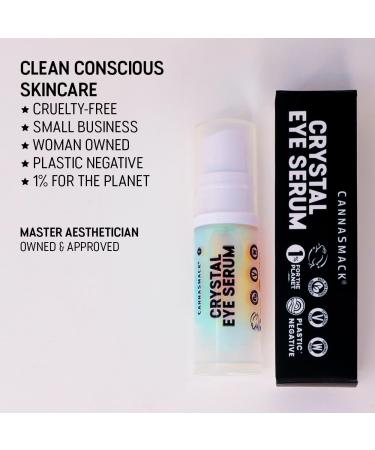CannaSmack Crystal Eye Serum - Nightime Eye Masque - Hydrating & Nourishing - Liquid Crystals Rice Bran Oil & Corn Silk Extract. - Buy Online on GoSupps.com