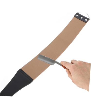 Minkissy Double String Hairdressing Razor Strap - Premium Leather & Canvas Hair Cutting Tool for Professionals - Buy Online on GoSupps.com