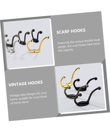 ABOOFAN 4pcs Hook up Bath Towel Hook Jacket Hooks Single Robe Hook Utility Hooks Office Old Fashioned Hanger 9.5X6.7X2.3CM Golden - Buy Online on GoSupps.com