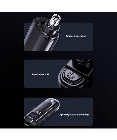Walbest Nose Hair Trimmer for Men Portable Ear Nose Hair Trimmer for Women Type-C Rechargeable Trimmer with IPX7 Waterproof Multi-Functional Nose Ear Eyebrow Trimmer Detachable Head Black Without Black Without Screen - Buy Online on GoSupps.com