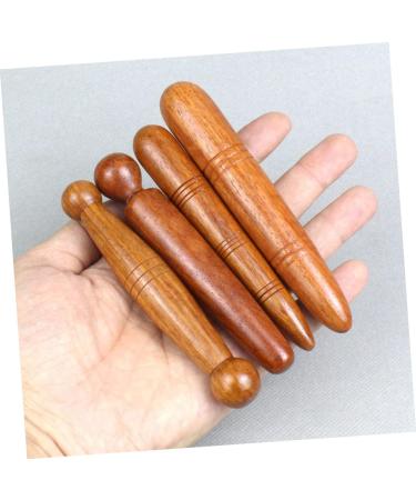 Buy BUIFULSIC 3-in-1 Foot Massager | Reflexology Acupressure Tool | Deep Tissue Thai Massage Roller Red Pear Wood - Buy Online on GoSupps.com