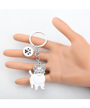Ensianth Dog Keychain | Perfect Gifts for Dog Lovers | Puppy Paw Print Keyring for Dog Owners | Ideal Gift for Mom & Dad - Buy Online on GoSupps.com