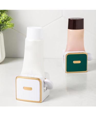 Convenient Toothpaste Squeezer Wall-Mounted Toothpaste Dispenser Cream Tube Squeezer Plastic Material for Lazy People White - Buy Online on GoSupps.com