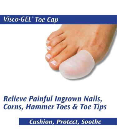 Pedifix Visco-Gel Toe Cap X-Large (2-Pack) | Protects and Cushions Toes - Buy Online on GoSupps.com