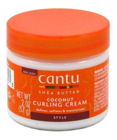 Cantu Natural Hair Coconut Curling Cream 2oz | 12 Pieces for Defined Curls | International Shipping Available - Buy Online on GoSupps.com