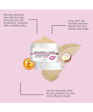 Lip Scrub Natural Moisturizing Lip Scrub with Sugar Lip Care Products Relieves Dry and Flaky Lips (1PC 30G) - Buy Online on GoSupps.com