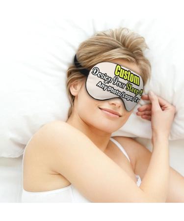 Personalized Custom Sleep Mask with Adjustable Soft Eye Masks - Add Your Design & Photo | Customizable Gift - Linen Material - 1 Count - Buy Online on GoSupps.com