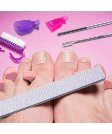SIQUK Nail Polish Remover Kit - 700 Cotton Pads, 20 Nail Clips, Files, Cuticle Set, Brushes, Blocks & Tools - Buy Online on GoSupps.com