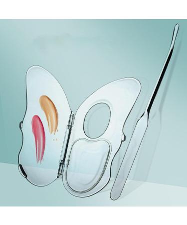 Transparent Makeup Palette Makeup Makeup Foundation Palette Foldable Multifunctional Foundation Palette Foundation mix palette makeup accessories for red - Buy Online on GoSupps.com