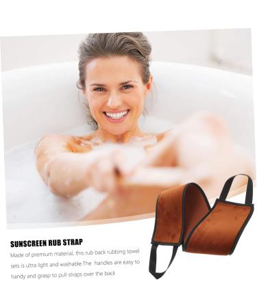 Sunscreen Rubbing Strap Lotion Applicator | Long Bath Towel & Tanning Oil Strip - 81x11cm International Shipping - Buy Online on GoSupps.com