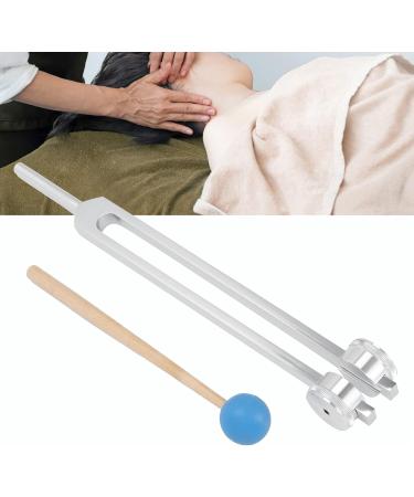68.05 Hz Aluminum Alloy Tuning Fork for Massage Therapy | Stress Relief & Physiotherapy Device with Wooden Hammer - Buy Online on GoSupps.com