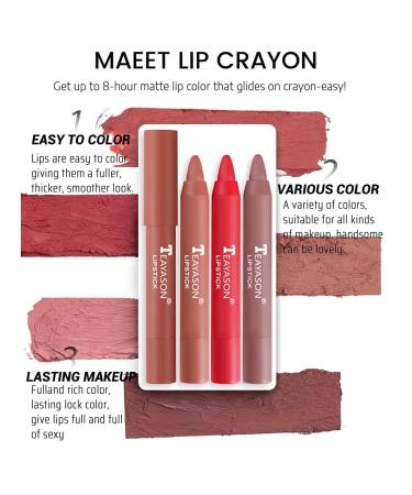 3 Colors Smooth Matte Lipstick Set C - Long Lasting, Waterproof, Non-fading Lip Makeup - Buy Online on GoSupps.com