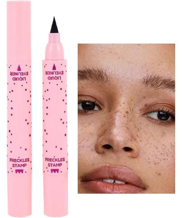 Fake Freckles Dots Pen Waterproof 2in1 Fake Freckles Stamps Eyeliner Long Lasting Skin Care Women Girls Natural Look For Face Care 02 - Buy Online on GoSupps.com