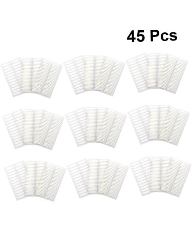 VINTORKY 45 Sheets Eyelid Tape Fiber Invisible Eye Lift Sticker Eyelid Lift Tape Strips Traceless Eyelid Sticker Double-Sided Tape Self-Adhesive Sticker White Eye Gel No Trace Man 1 - Buy Online on GoSupps.com