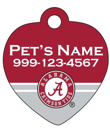 Sumao Alabama Crimson Tide Pet Id Tag for Dogs & Cats | Officially Licensed | Personalized for Your Pet.