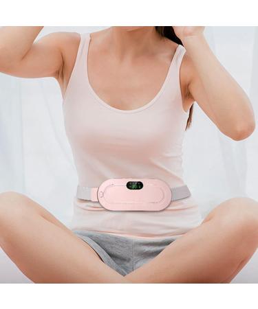 Menstrual Heating Pad - 4 Speed Waist Cramp Relief Heating Belt | Pink Uterus & Stomach Support - Buy Online on GoSupps.com