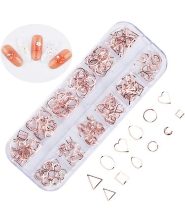 Healeved 1 Box Diy Nail Accessories Artificial Nails Manicure Tools Nail Art Rivet Nail Tools Wands Lipgloss Organizers Glamorette Faux Nails Rose Gold Decorations Manicure Decoration Metal - Buy Online on GoSupps.com