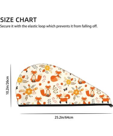 Hair Towel Wrap with Button - Quick Drying Towel Turban for Fast Hair Drying | Flower Fox - Buy Online on GoSupps.com