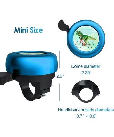 Shop Sangkoo Bicycle Bell for Racing & Cycling - Crisp Sound for Kids & Adults - Blue Tyrannosaurus Rex Design - Buy Online on GoSupps.com