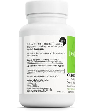 DAVINCI Labs - Olivir 15-45 Capsules - Buy Online on GoSupps.com