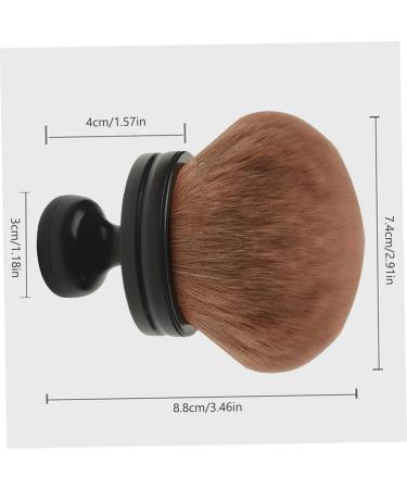 Large Oval Kabuki Body Makeup Brush - Self Tanner & Blend Tool for Legs Arms & Face | Portable Beauty Supplies - Buy Online on GoSupps.com
