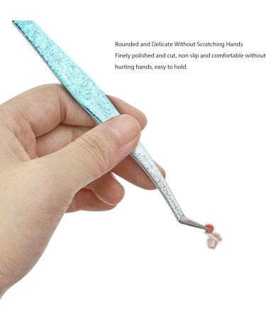 Pinchette Eyelash Extension Tweezers - Stainless Steel Fine Tip Tweezers for Nail Art | Galvanized Precision Tools for Men & Women - Buy Online on GoSupps.com