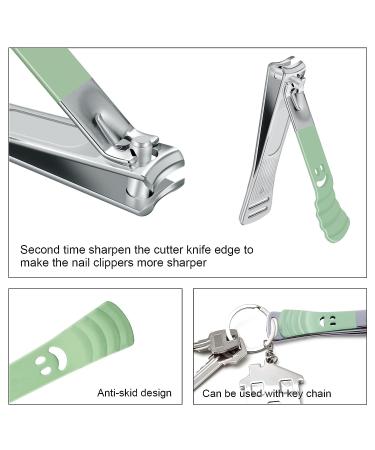 22pcs Professional Stainless Steel Manicure Set for Women and Men - Green Pedicure Care Kit for Travel - Buy Online on GoSupps.com