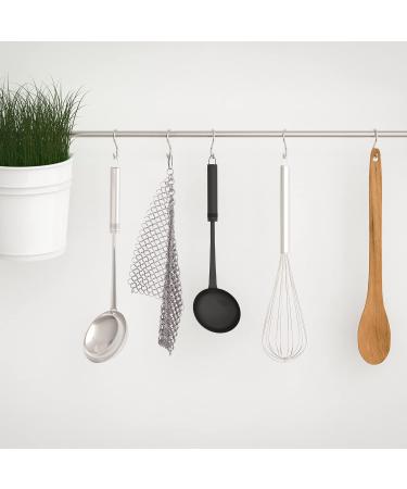 Premium Cast Iron Cleaner - Durable Stainless Steel & Plastic Grill Scraper | 18x18 cm | Ideal for Oven Grill Pans & Dutch Oven Accessories - Buy Online on GoSupps.com