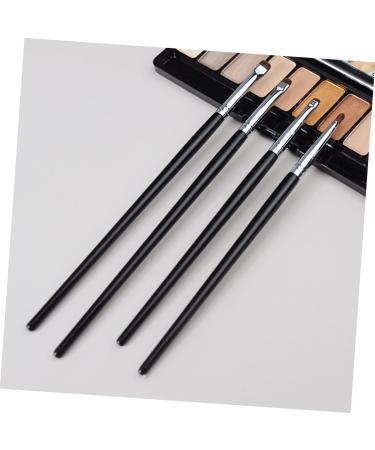 DRESSOOS 4pcs Eyeliner Brush Eye Makeup Tool Eye Liner Brush for Makeup Wooden Handle - Buy Online on GoSupps.com