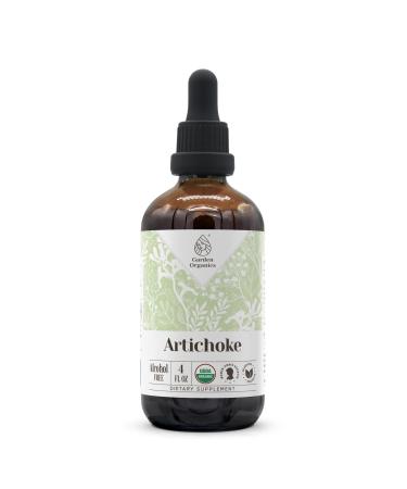 Artichoke USDA Organic Alcohol-Free Extract | Dietary Supplement, High-Potency Tincture | Natural Certified Organic Artichoke (Cynara scolymus) Dried Leaf 4 oz 4 Fl Oz (Pack of 1)