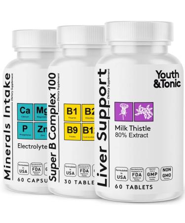 Liver Support & Pleasant Morning Pills | After Party Supplement Kit with Milk Thistle + Electrolytes & B Complex Vitamins Recovery | Rapid Hydration Mental Focus More Energy for a Better You