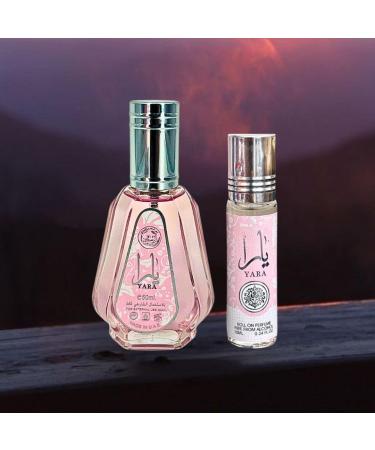 LATTAFA Yara EDP Spray 50 ML (1.7 OZ) & Yara Roll-On Perfume Oil CPO - 10ML (0.34 OZ) Experience the Floral Elegance. (MAJESTIC BUNDLE) - Buy Online on GoSupps.com