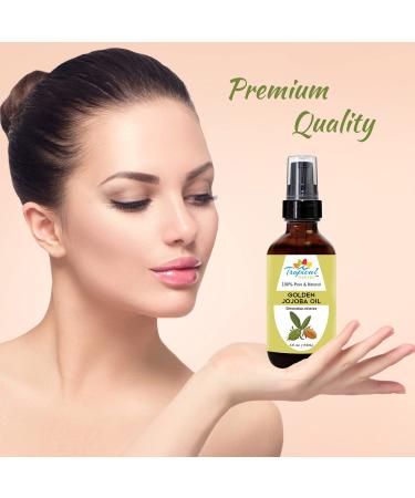 Buy 4 oz Jojoba Oil - Natural Pure Cold Pressed Moisturizer for Skin Hair Nails | International Shipping Available - Buy Online on GoSupps.com
