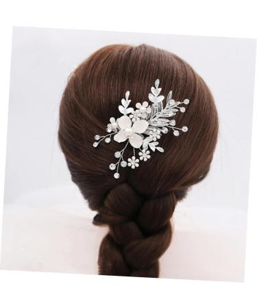 FRCOLOR Pearl Hair Pin Bridal Crystal Hair Clip Rhinestone Barrettes Headpiece for Women Bridal Hair Comb Bridal Hair Accessories Flower Girl Hair up Rhinestone Rhinestones Bride - Buy Online on GoSupps.com