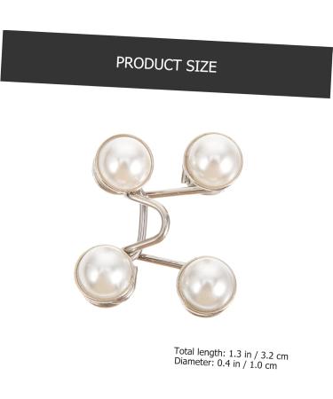 Button Hook Helper 4 Pcs Nail- Buttons Alloy Adjustable Clamp Reusable Waist Buttons Waist Nail- Buckle Jeans Supply Alloy Jeans Buttons Thin Jeans Buttons Waist Adjusting Button Waist Supply(White) 3.2x1cm White - Buy Online on GoSupps.com