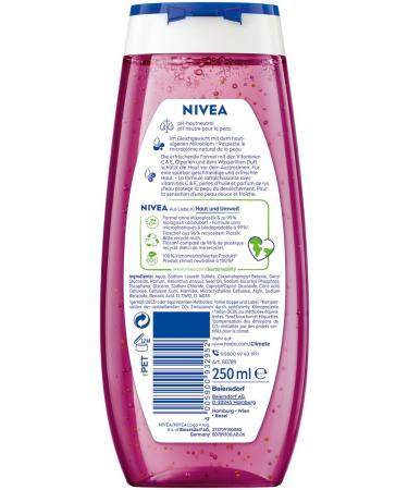 Nivea Waterlily & Oil Shower Gel 250 ml | pH-Skin-Neutral Care | Nourishing Oil Beads | Fresh Fragrance | Buy Online Internationally - Buy Online on GoSupps.com
