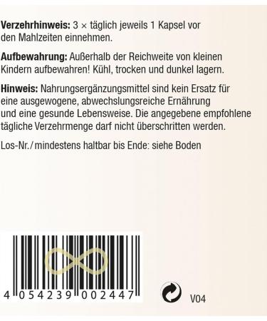 Kopp Vital Garlic Capsules - 3 x 180 Capsules | Dietary Supplements with Vitamin C & B1 | Pharmacy Quality | International Shipping Available - Buy Online on GoSupps.com