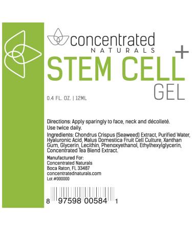 Rejuvenating Stem Cell Gel for Face | Seaweed Extract Hyaluronic Acid & Fruit Extracts | Hydrate Firm & Brighten Skin with Easy Applicator - Buy Online on GoSupps.com